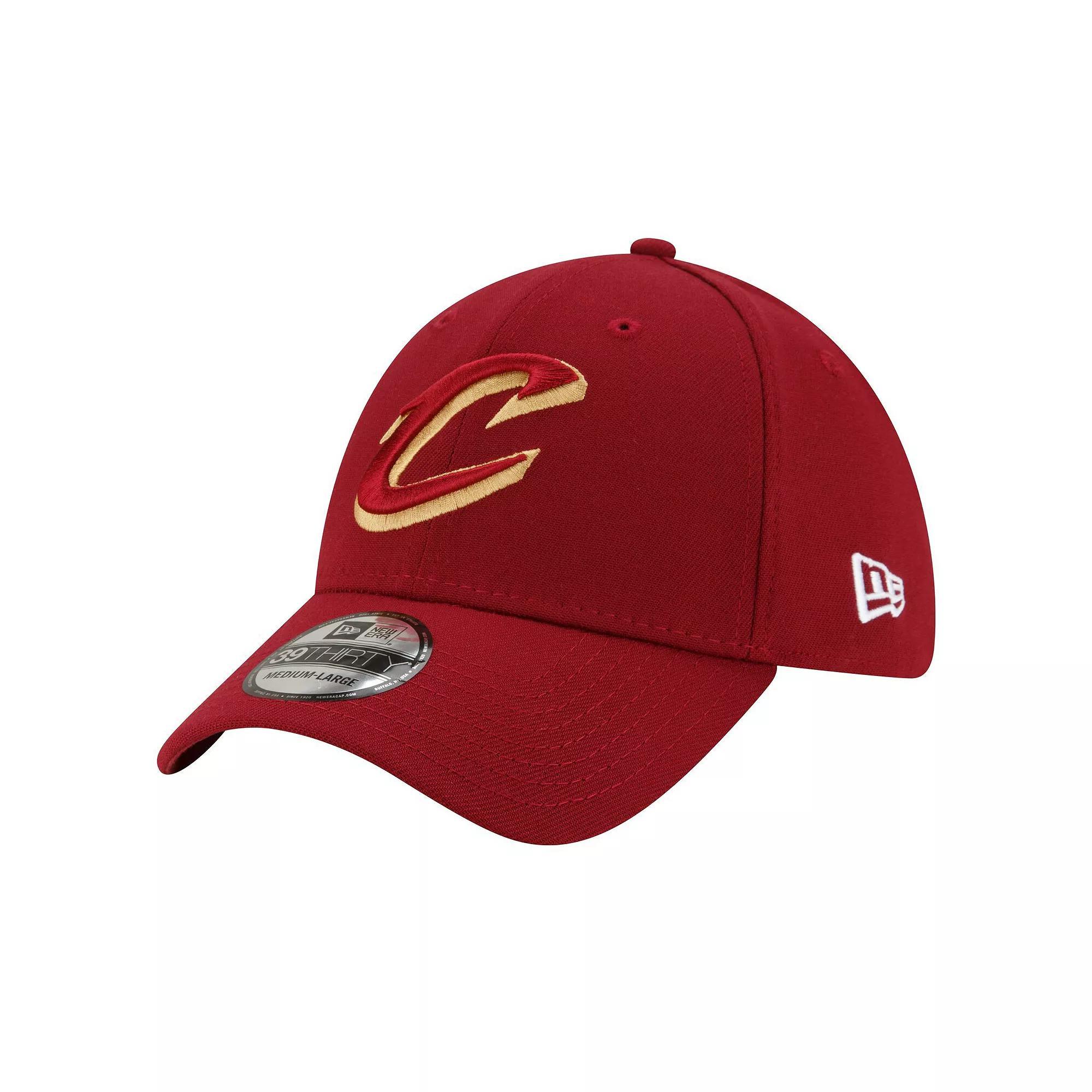 Mens New Era Wine Cleveland Cavaliers Logo 39THIRTY Flex Hat Product Image