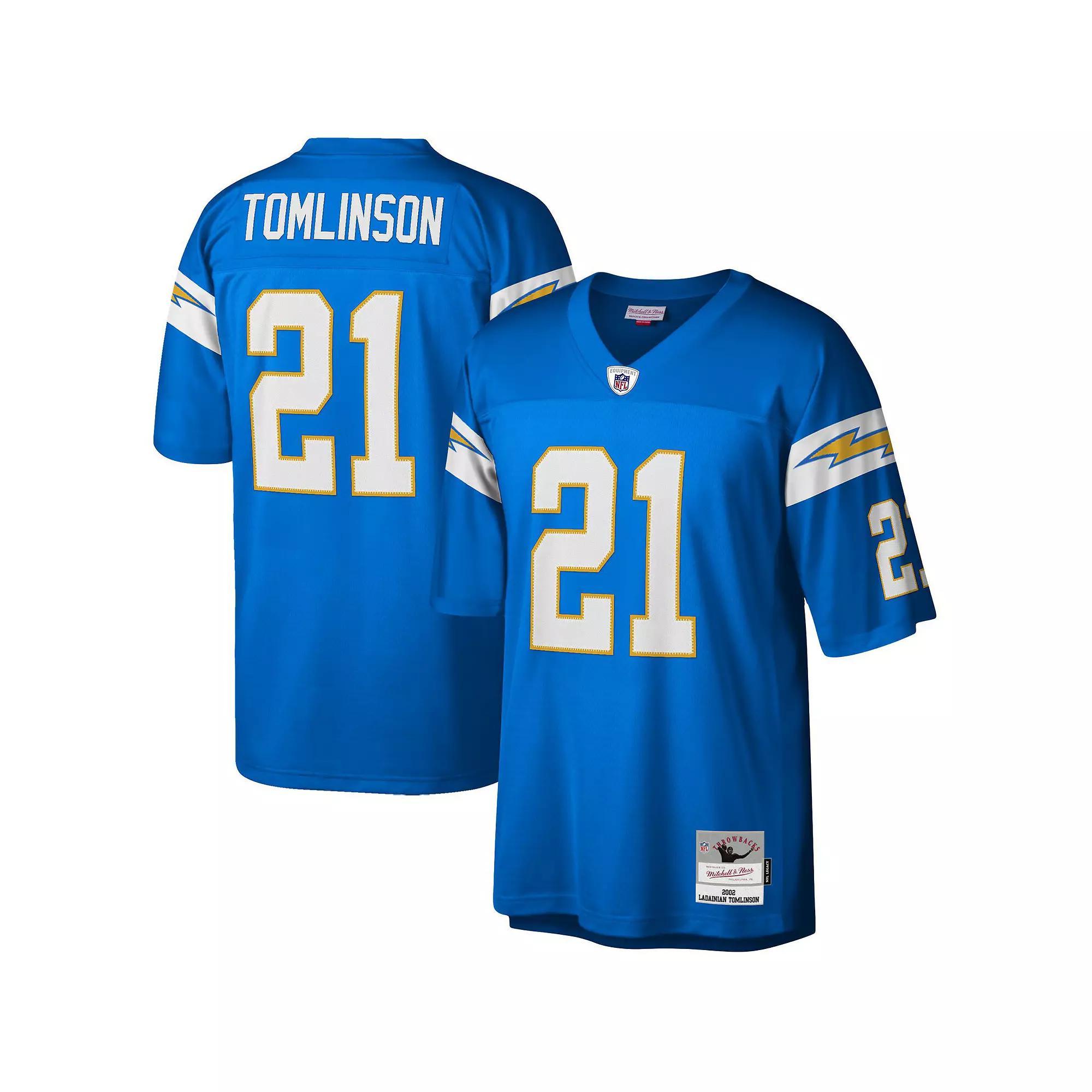 Men's Mitchell & Ness LaDainian Tomlinson Powder Blue Los Angeles Chargers 2009 Legacy Replica Jersey, Size: 4XL, Light Product Image