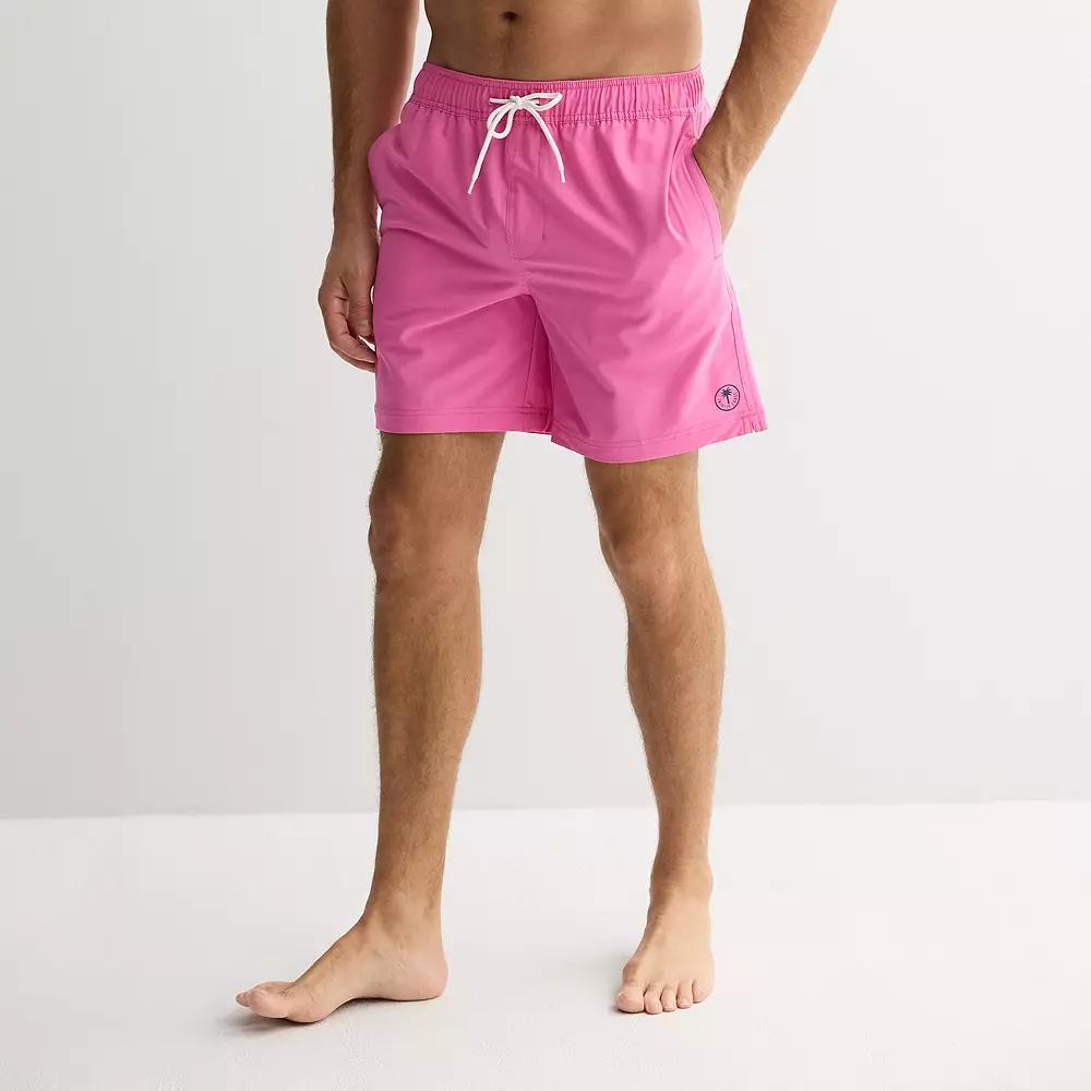 Men's Trinity Coast 7-Inch Swim Trunks, Size: Large 7 INCH, Wild Orchid Product Image
