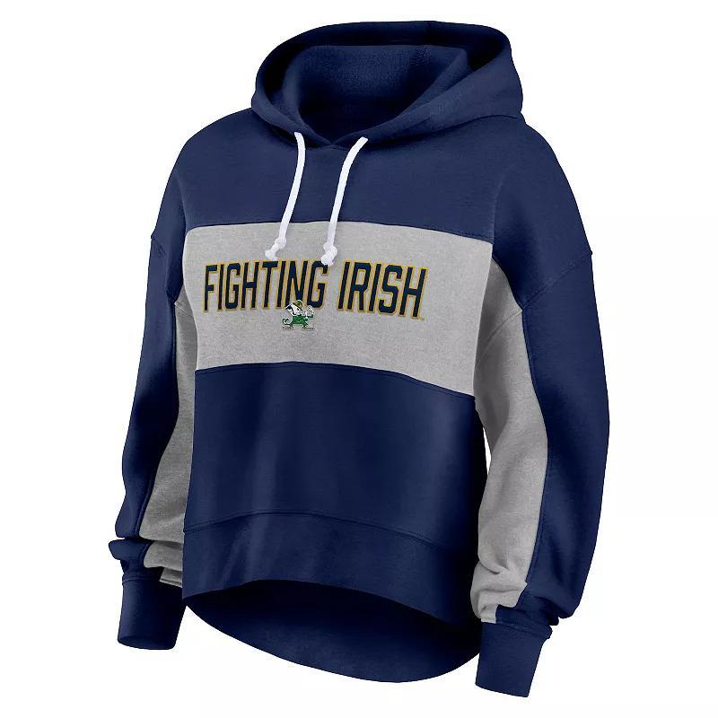 Women's Fanatics Branded  Navy New England Patriots Filled Stat Sheet Pullover Hoodie, Size: XL, Blue Product Image