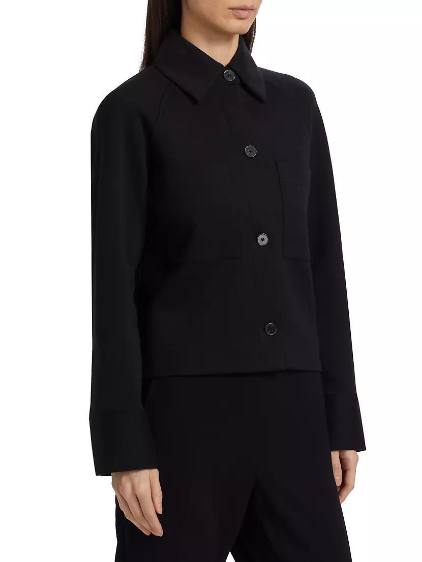 Cotton-Blend Shirt Jacket Product Image