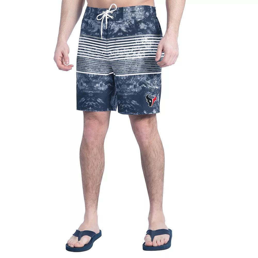 Mens G-III Sports by Carl Banks /Gray Miami Dolphins Horizon Volley Swim Shorts Product Image