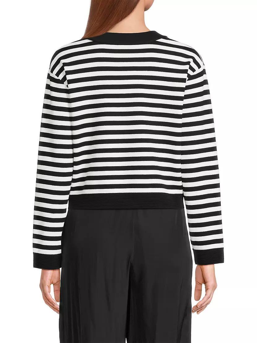 Lise Striped Stretch-Cotton Jacket Product Image