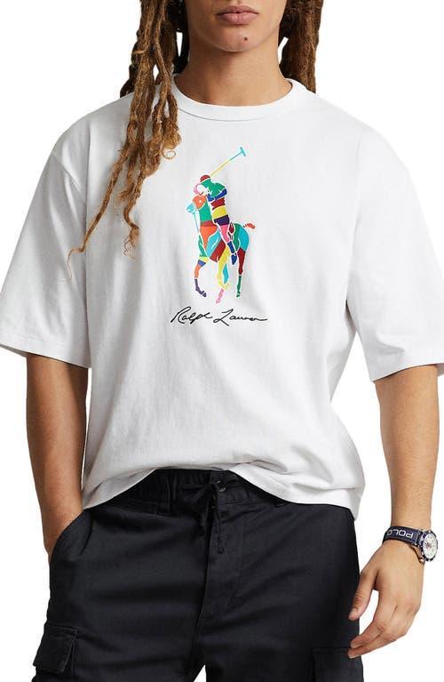 Mens Colorblocked Big Pony Logo T-Shirt Product Image