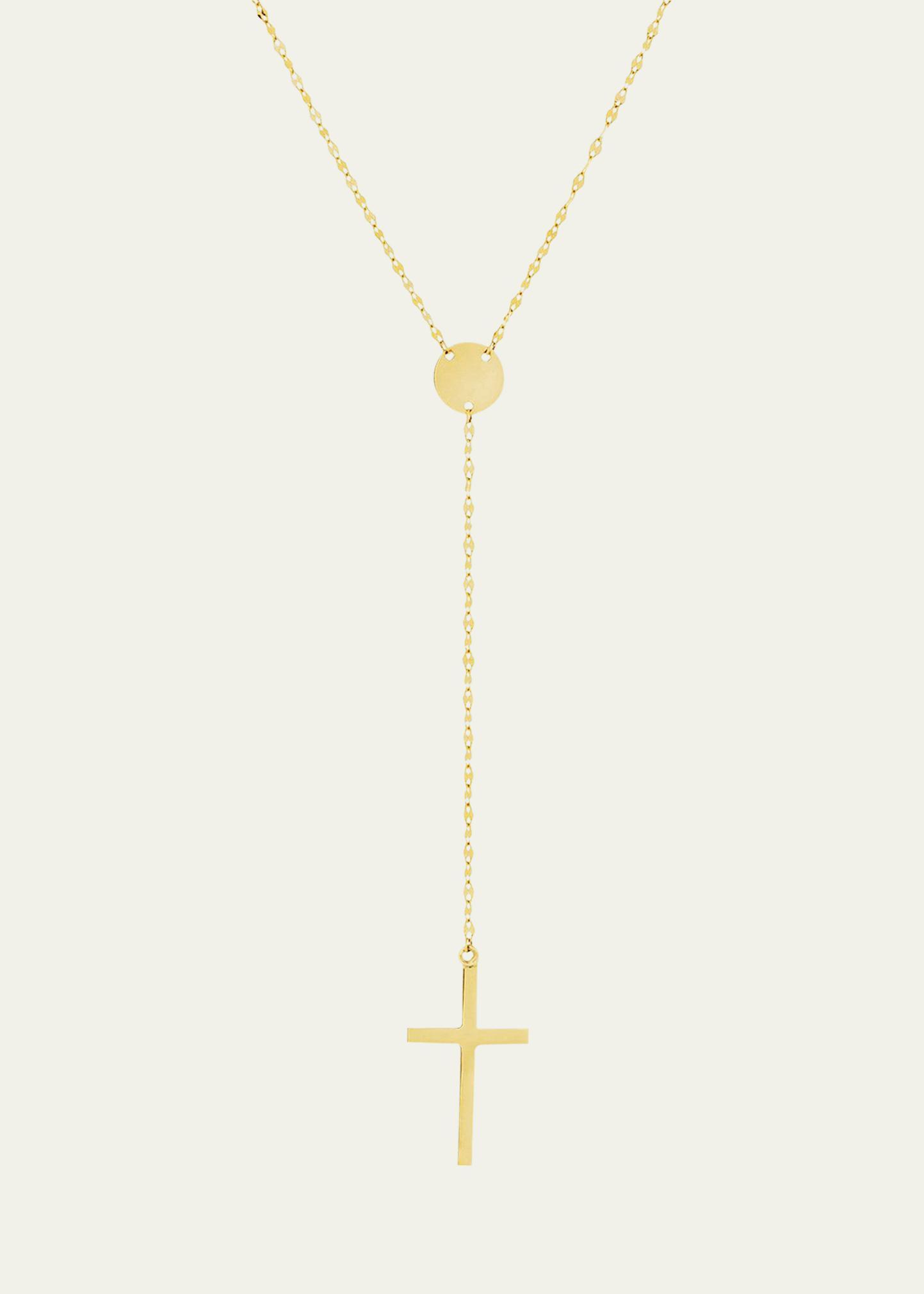 Womens Crossary 14K Yellow Gold Lariat Necklace Product Image