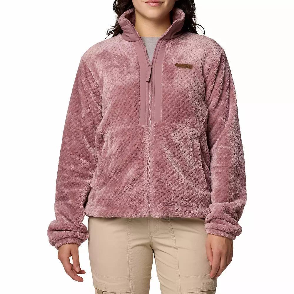 Women's Columbia Fire Side III Full Zip Jacket, Size: XXL, Black Teal Product Image
