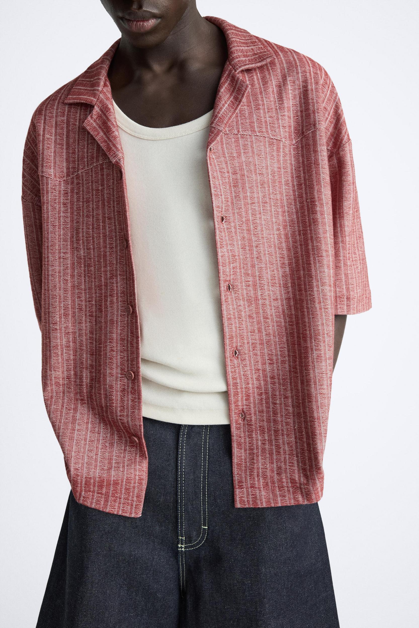 EMBROIDERED JACQUARD SHIRT Product Image
