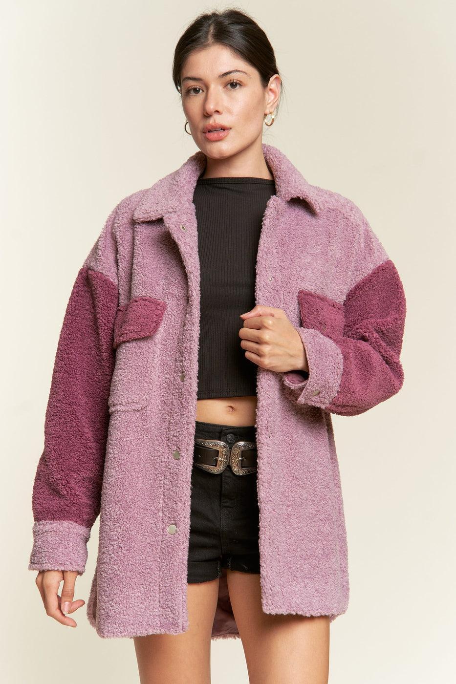 Colorblock Sherpa Jacket Product Image