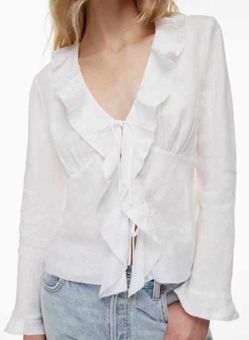 frenchy linen blouse Product Image