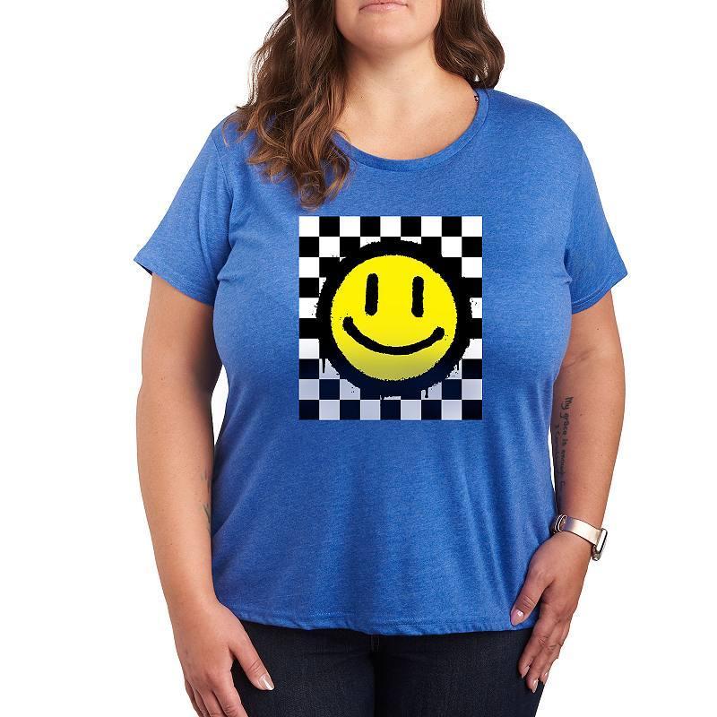 Plus Thank A Nurse Graphic Tee, Womens Grey Royal Blue Product Image
