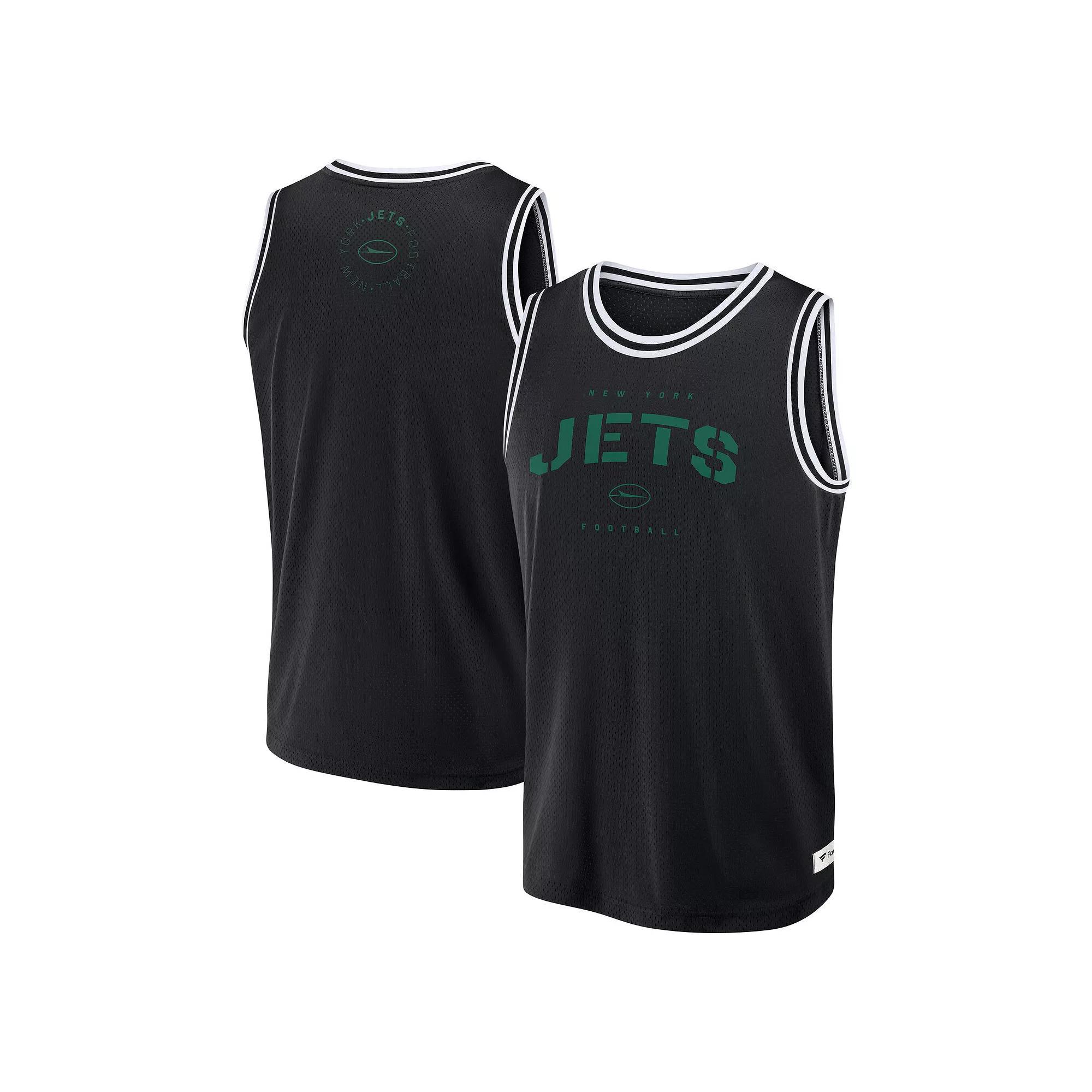 Men's Fanatics Black New York Jets Elements Future Ground Jersey Tank Top, Size: 2XL Product Image