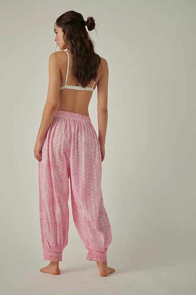 Sweet Tea Eyelet Washed Lounge Pants Product Image
