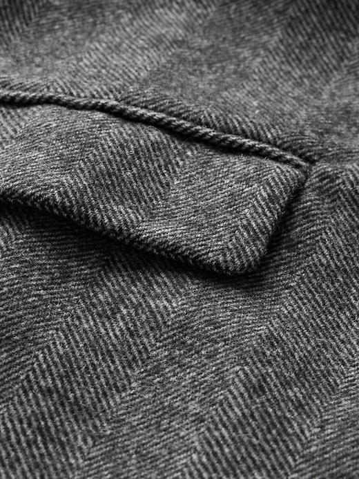 Linen-Blend Mini Shift Dress Product Image