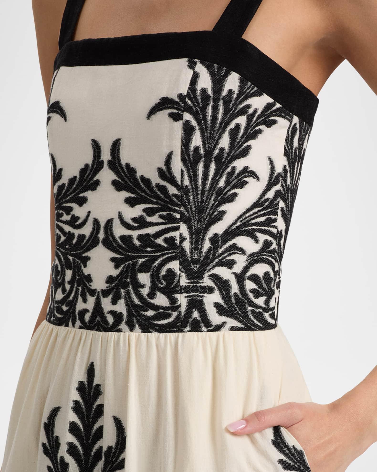 Saige Embroidered Tiered Maxi Dress Product Image