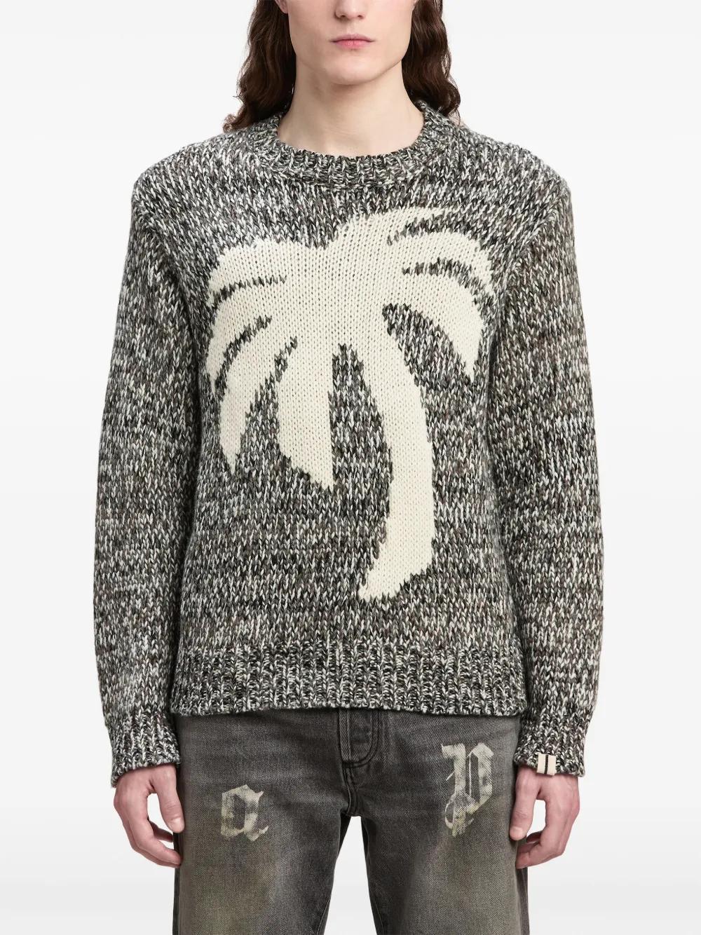 Palm mélange-effect jumper Product Image
