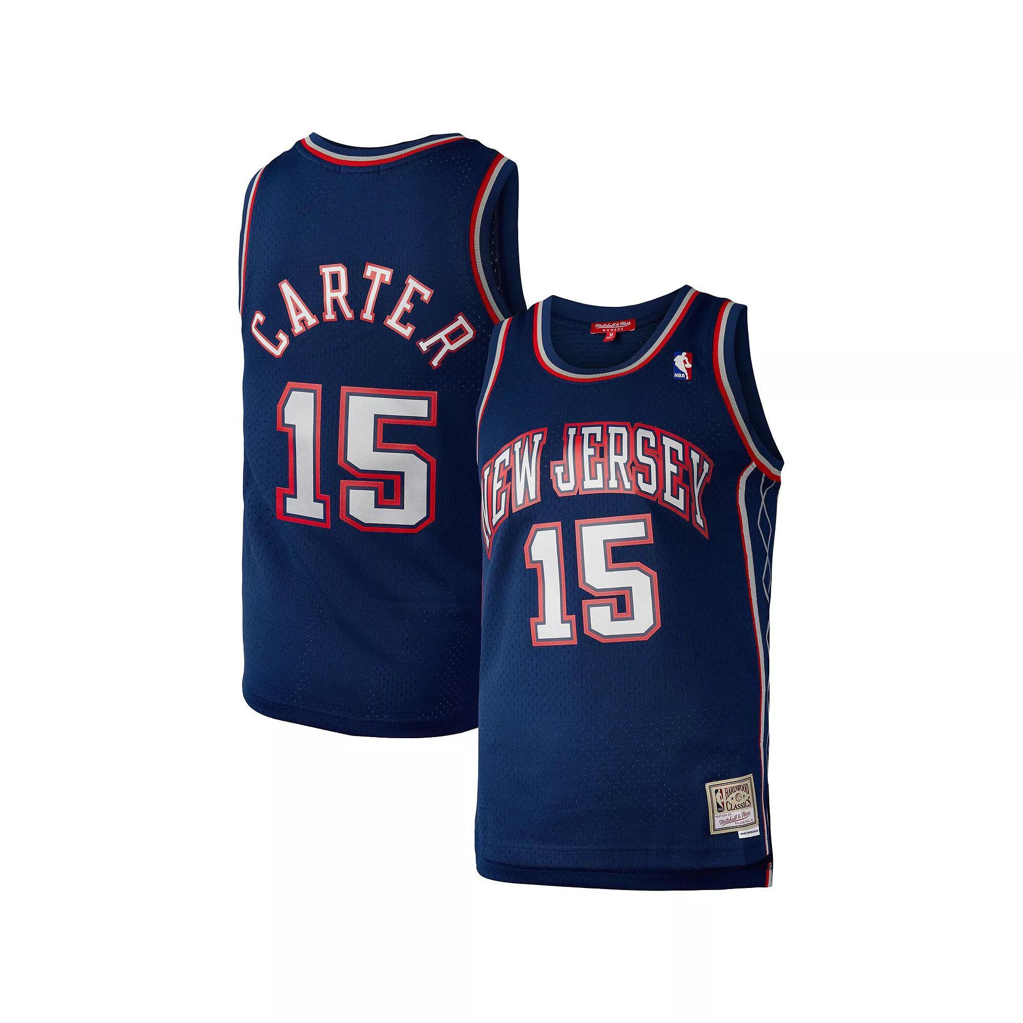 Women's Mitchell & Ness Vince Carter Navy New Jersey Nets Hardwood Classics 2006 Swingman Jersey, Size: Small, Nba Blue Product Image