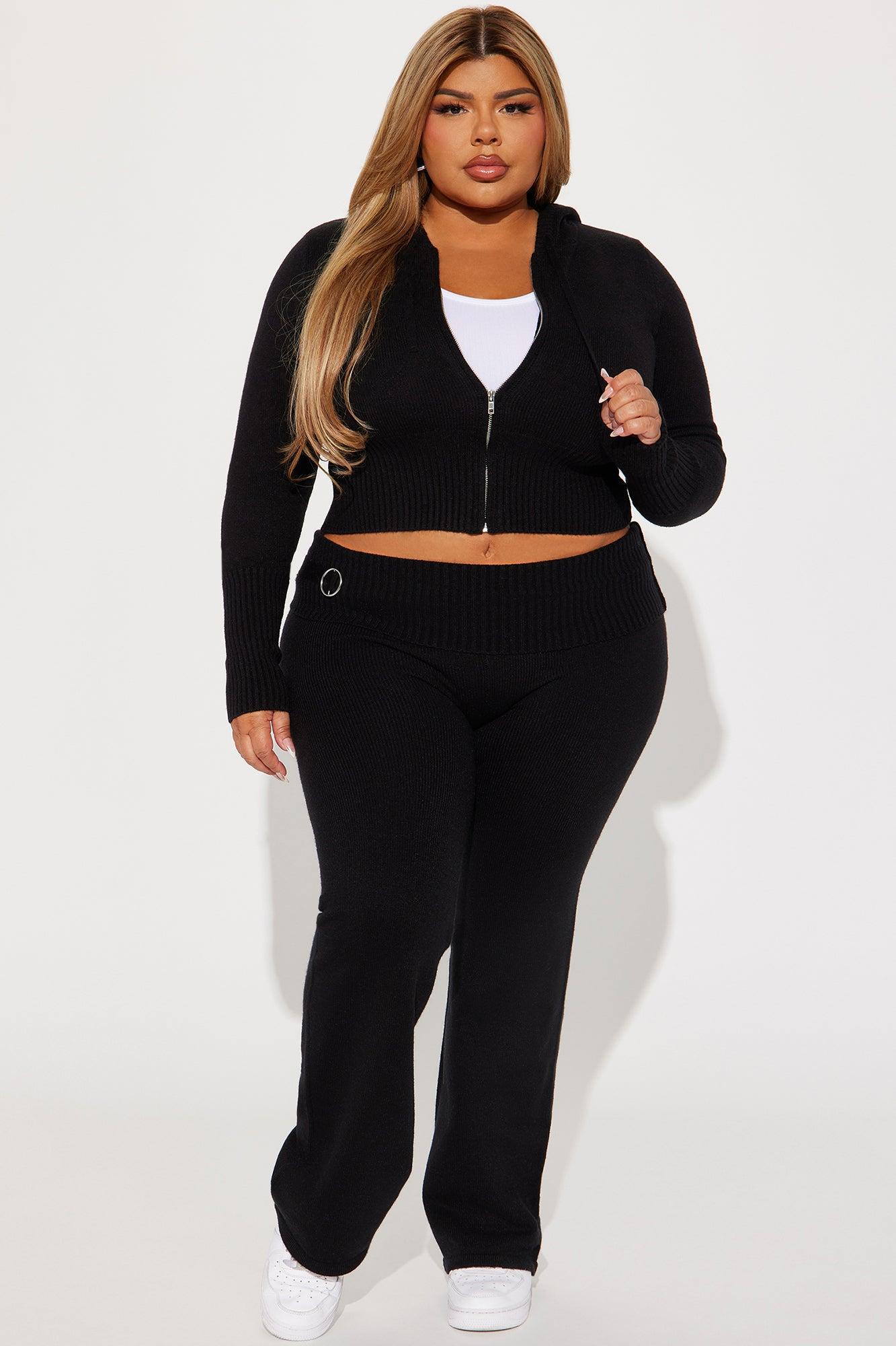 Lana Sweater Pant Set - Black Product Image