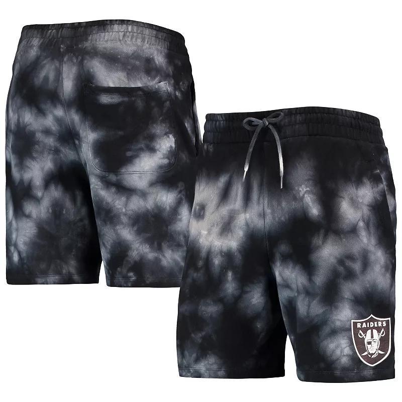 Men's New Era Black Las Vegas Raiders Tie-Dye Shorts, Size: XL, Lvr Black Product Image