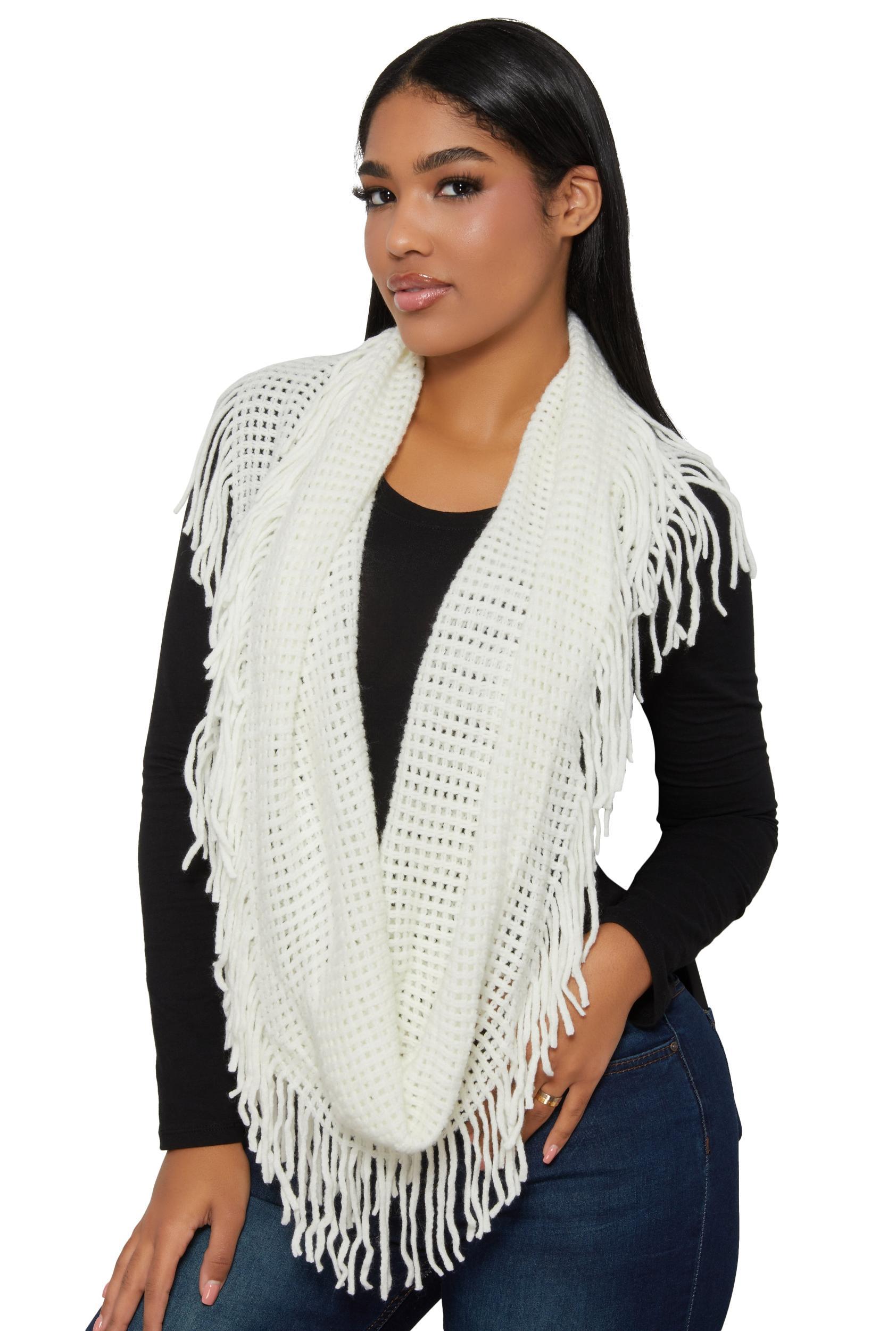 Fringe Infinity Scarf Female Product Image