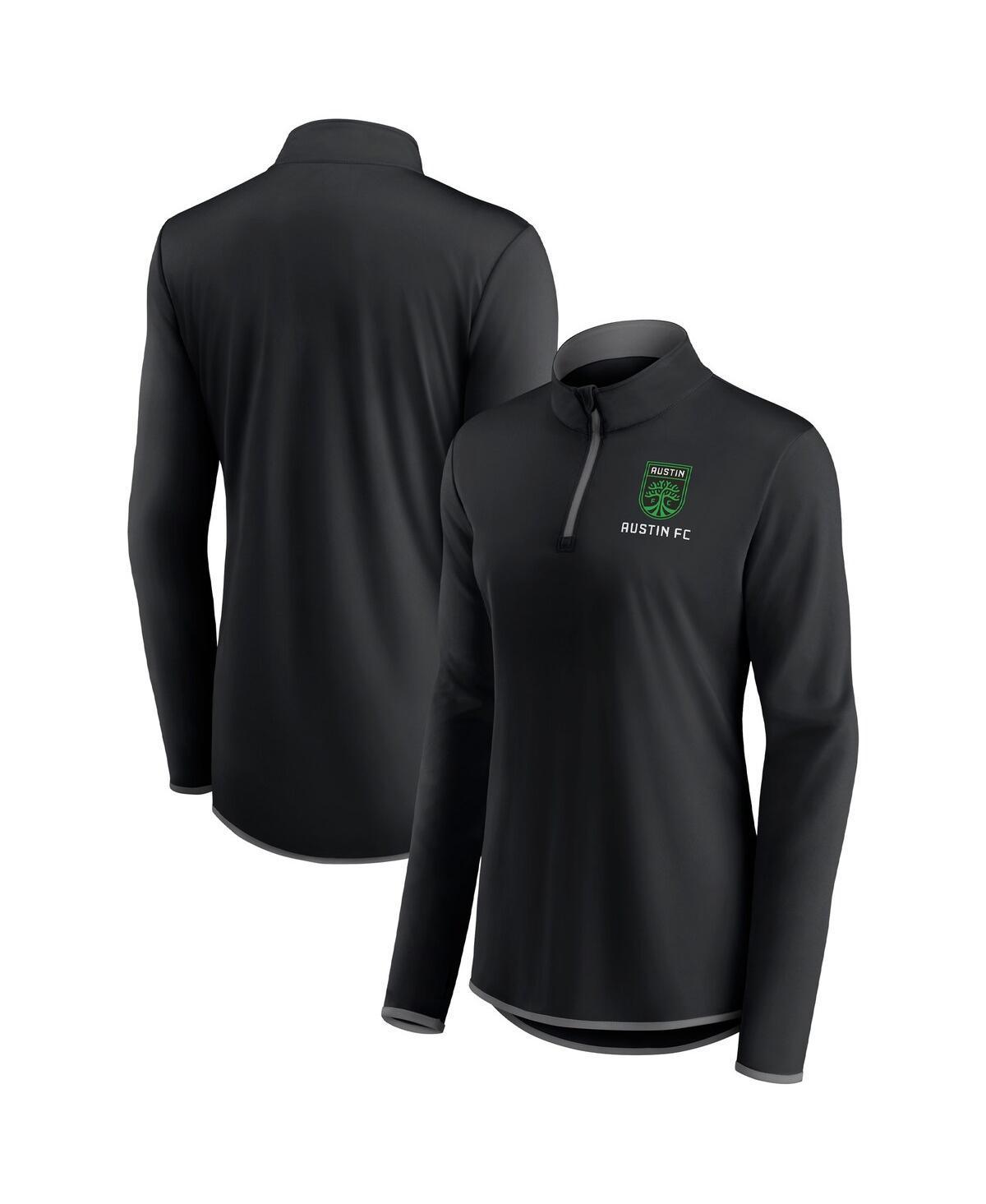 Women's Fanatics Branded Black Austin FC Worth the Drive Quarter-Zip Top, Size: Medium, Afc Black Product Image