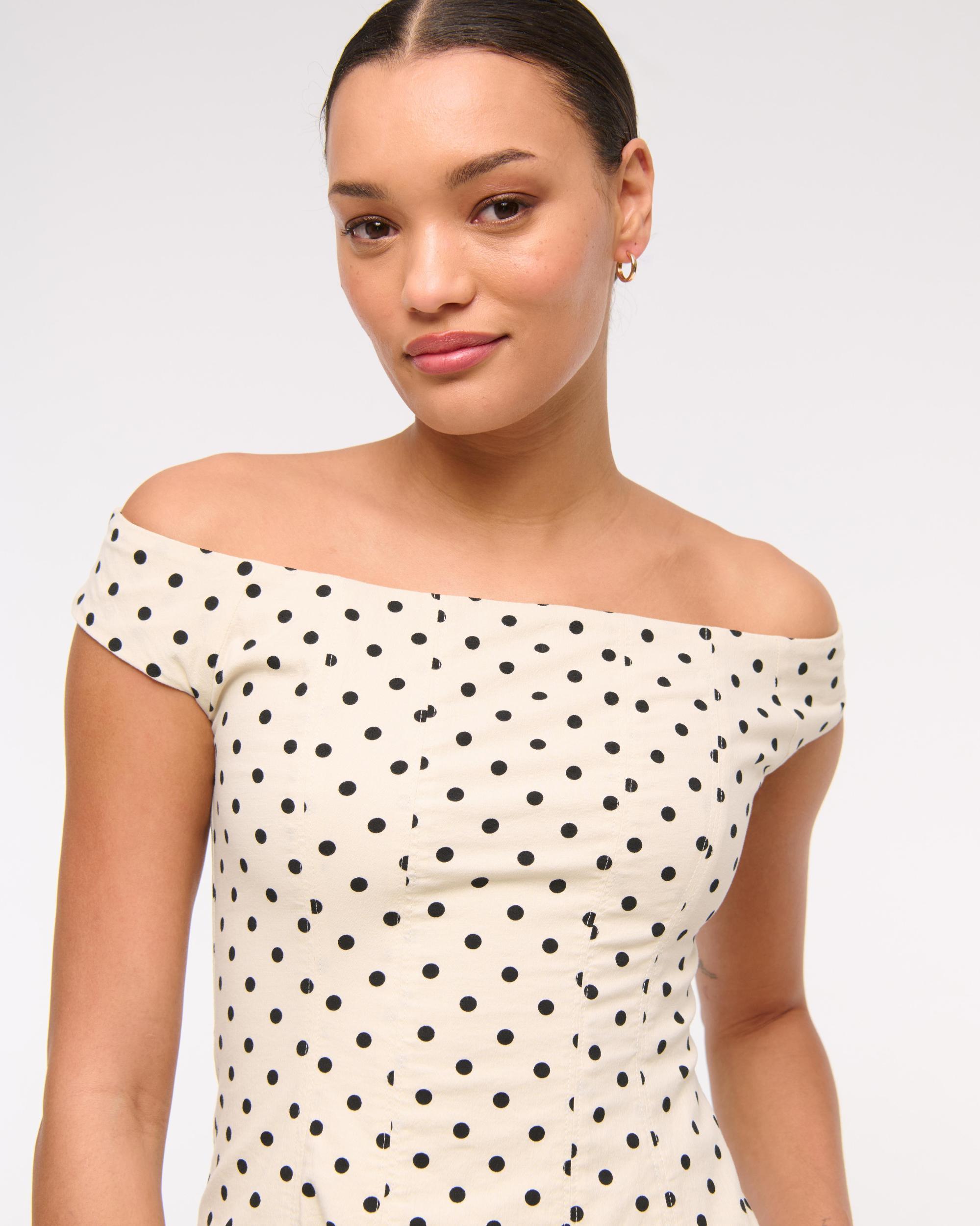 The A&F Mila Off-The-Shoulder Mini Dress Product Image