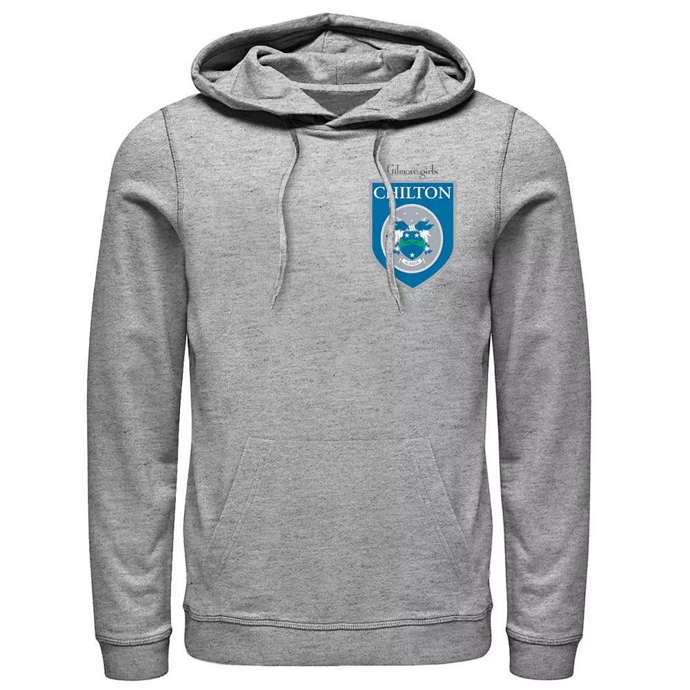 Men's Gilmore Girls Chilton Academy Left Chest Badge Hoodie, Size: 3XL, Athletic Grey Product Image