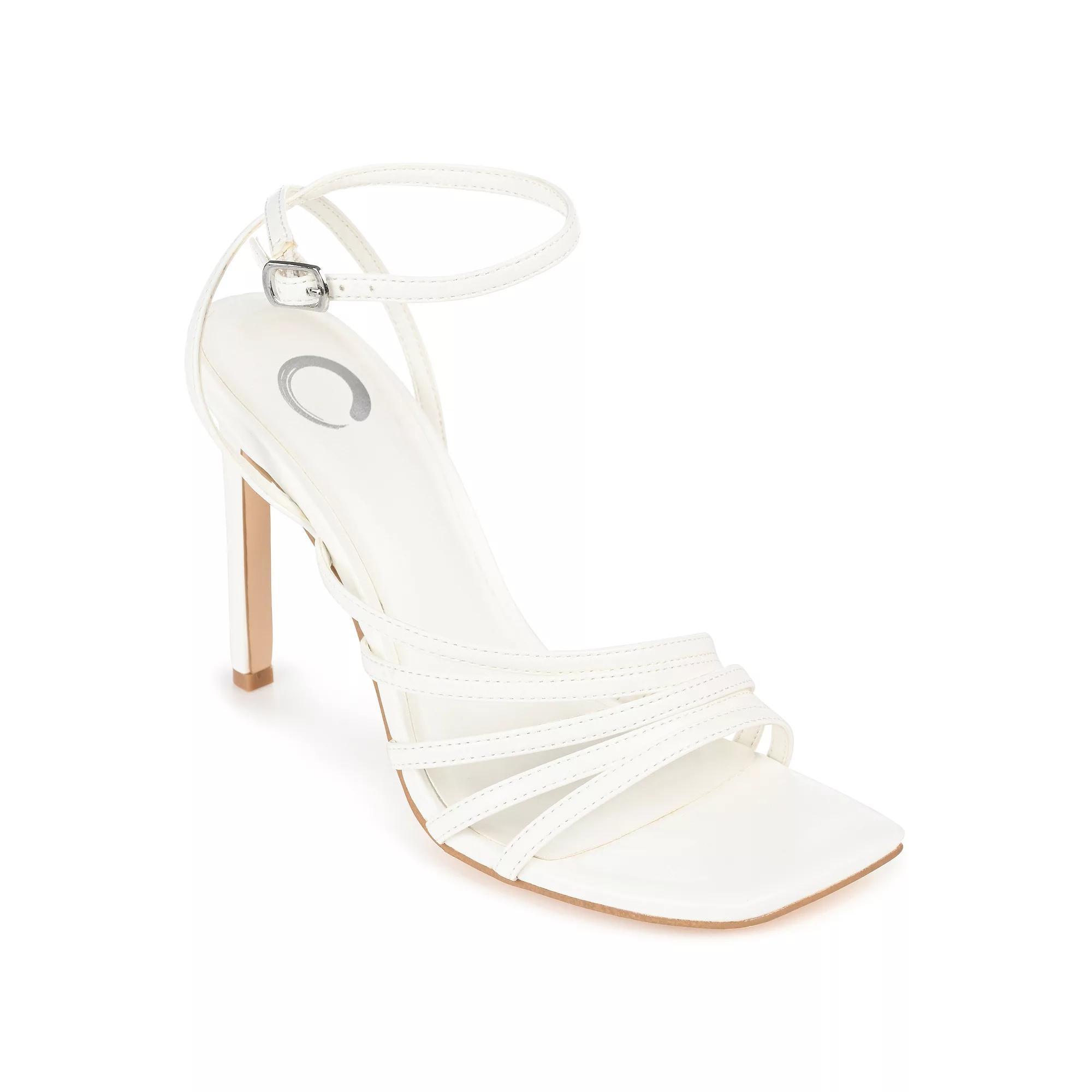 Journee Louella Women's Tru Comfort Foam™ High Heel Dress Sandals, Size: 10, White Product Image