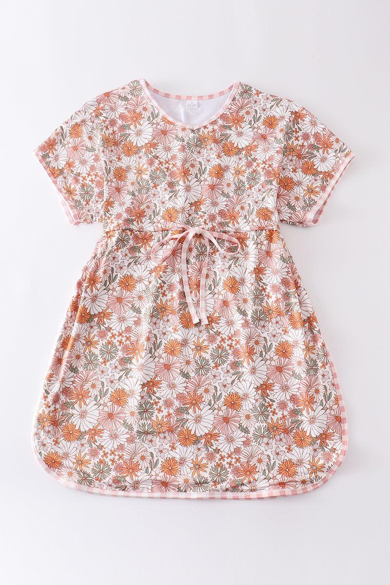 Daisy print woman swim cover up Product Image