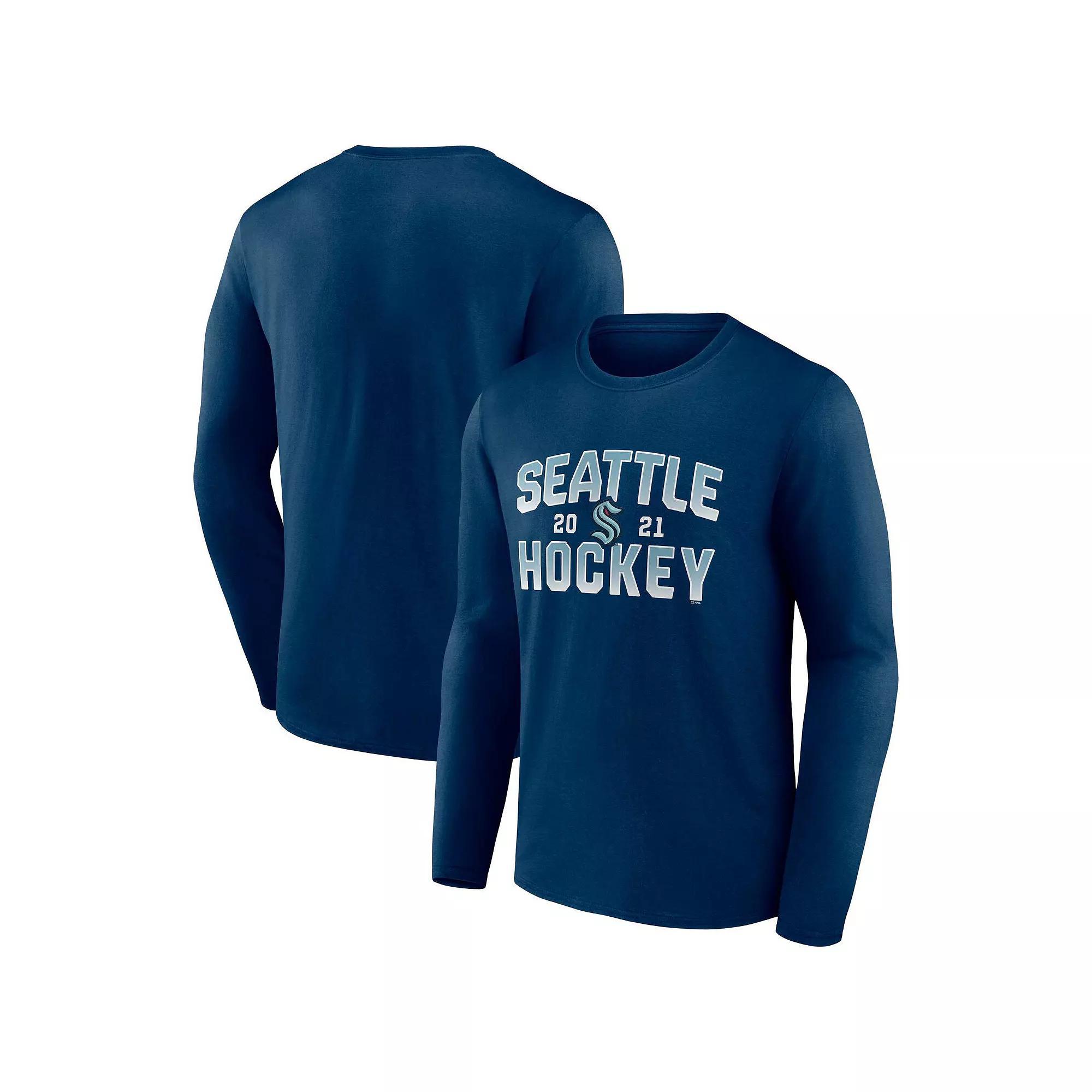 Mens Fanatics Branded Deep Sea Blue Seattle Kraken Skate Or Die Long Sleeve T-Shirt Krk Blue Product Image