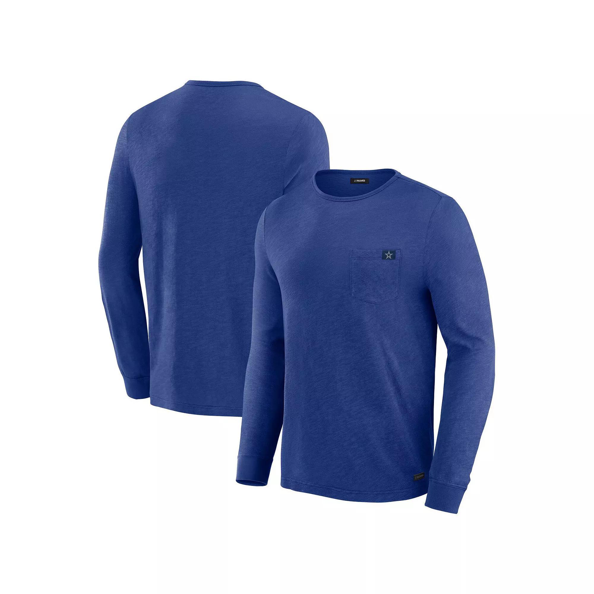 Men's J. Palmer Blue Dallas Cowboys In-The-Pocket Long Sleeve T-Shirt, Size: Large Product Image