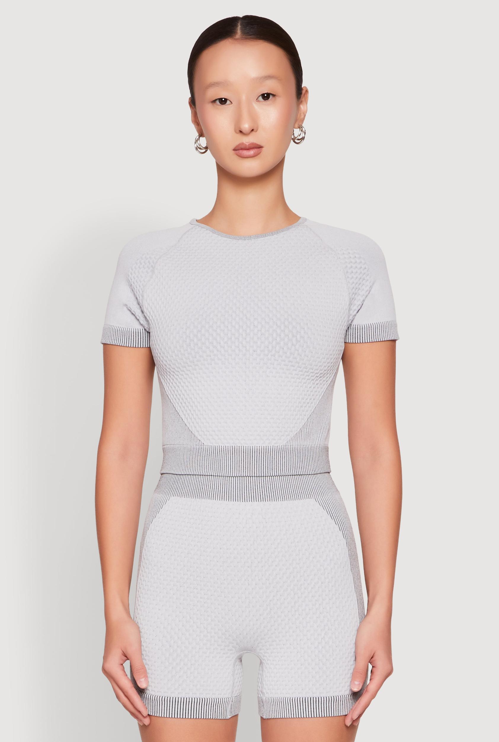 Womens Seamless Two Tone Crop Top Product Image