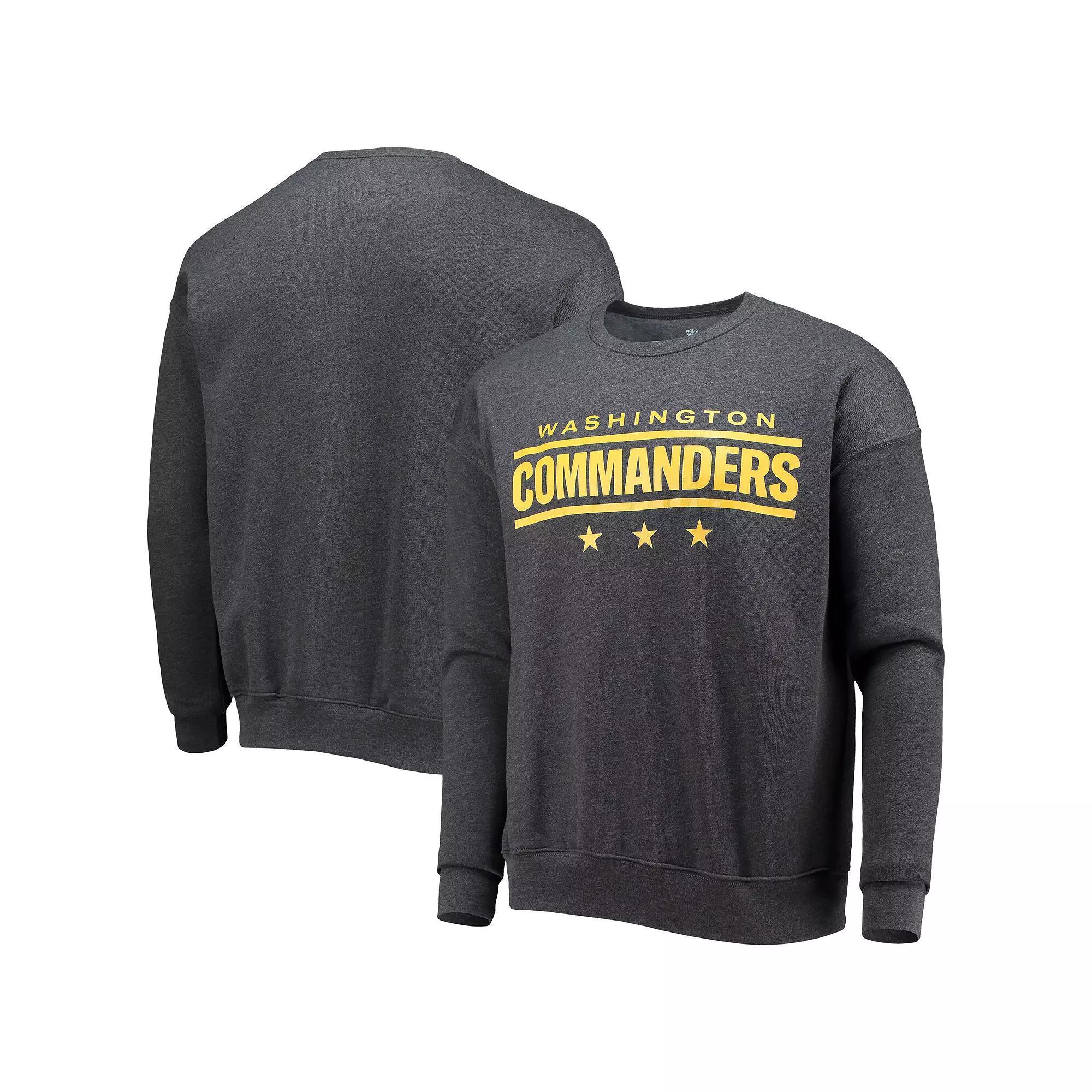 Men's NFL x Darius Rucker Collection by Fanatics Charcoal Washington Commanders Star Sponge Fleece Pullover Sweatshirt, Size: Medium, Wft Charco Product Image