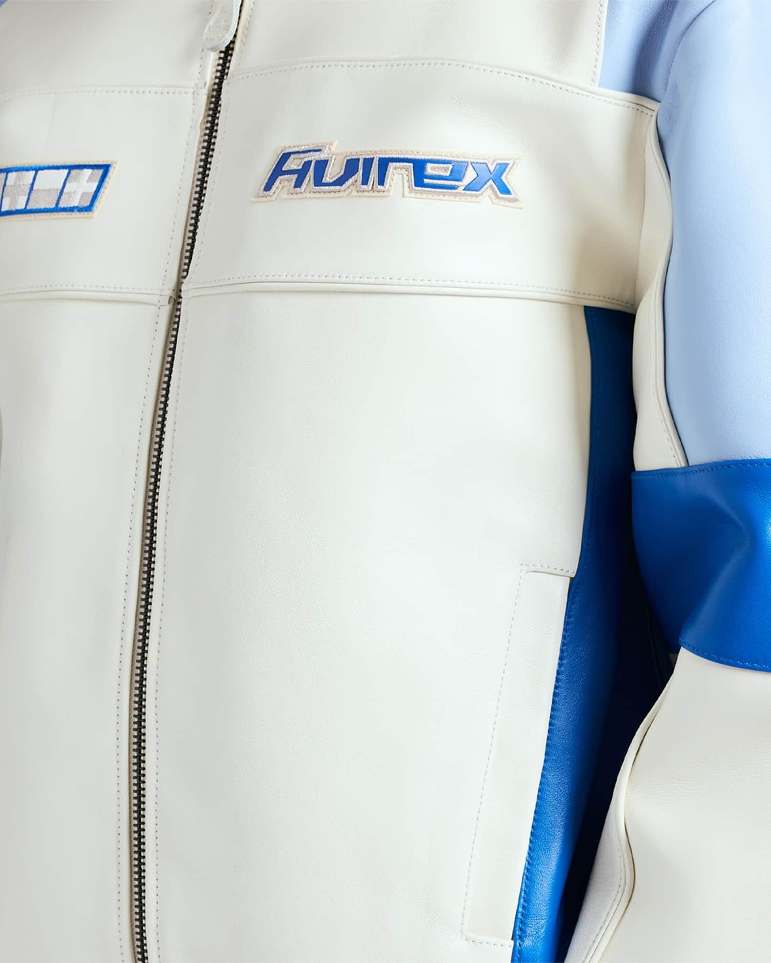 Men's Off Shore Racing Leather Jacket Product Image