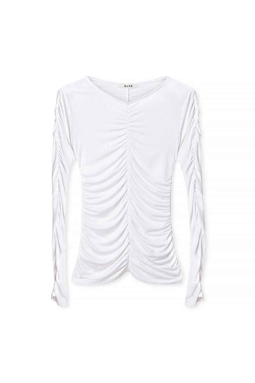 Ruched Detail Long Sleeve Top Product Image