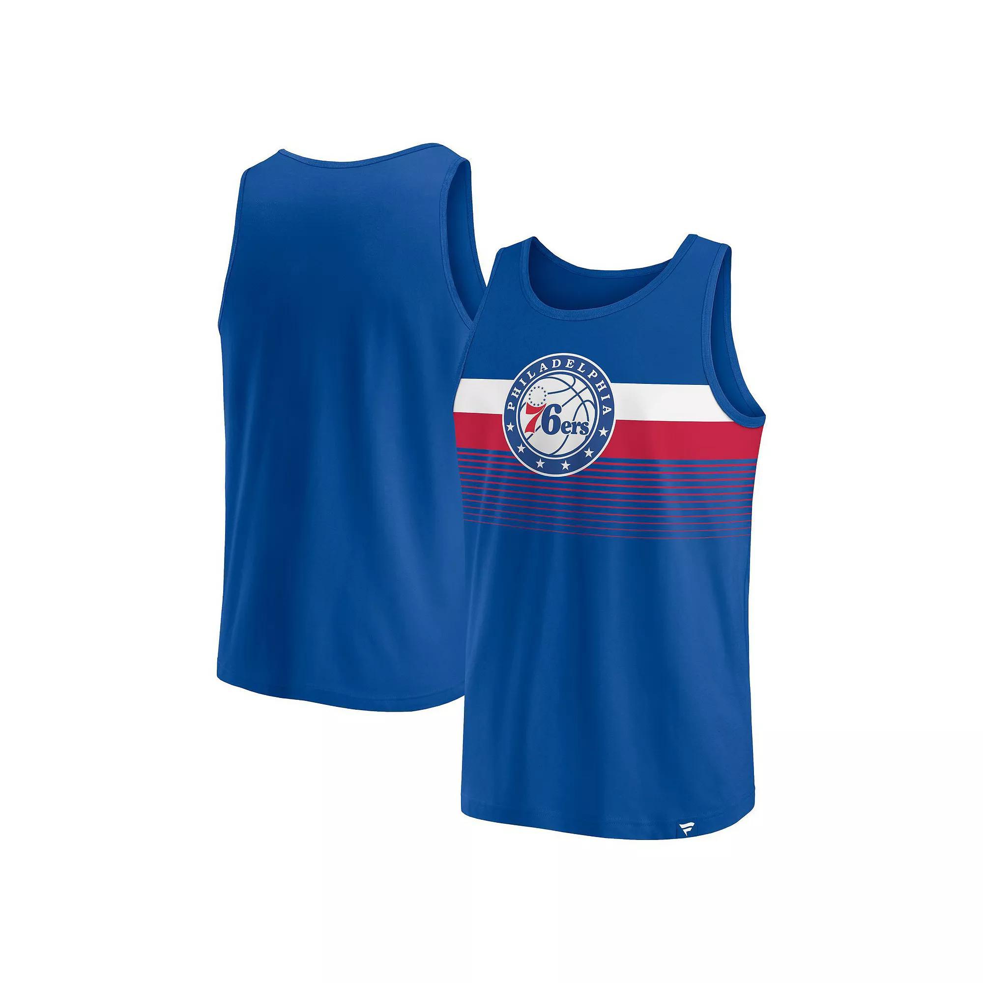 Men's Fanatics Branded Royal Philadelphia 76ers Wild Game Tank Top, Size: XL, 76r Blue Product Image