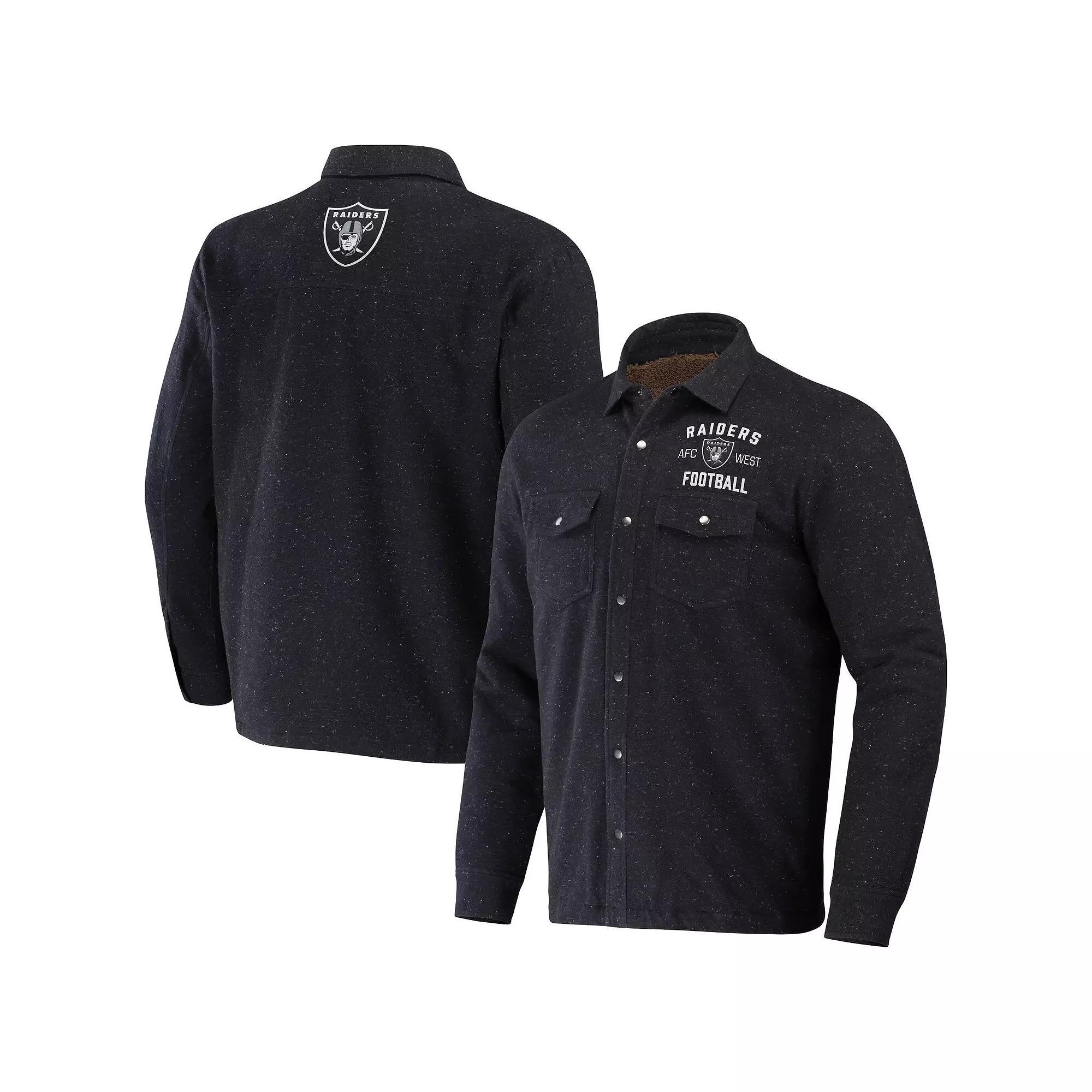 Men's NFL x Darius Rucker Collection by Fanatics Charcoal Los Angeles Chargers Shacket Full-Snap Jacket, Size: 3XL Product Image