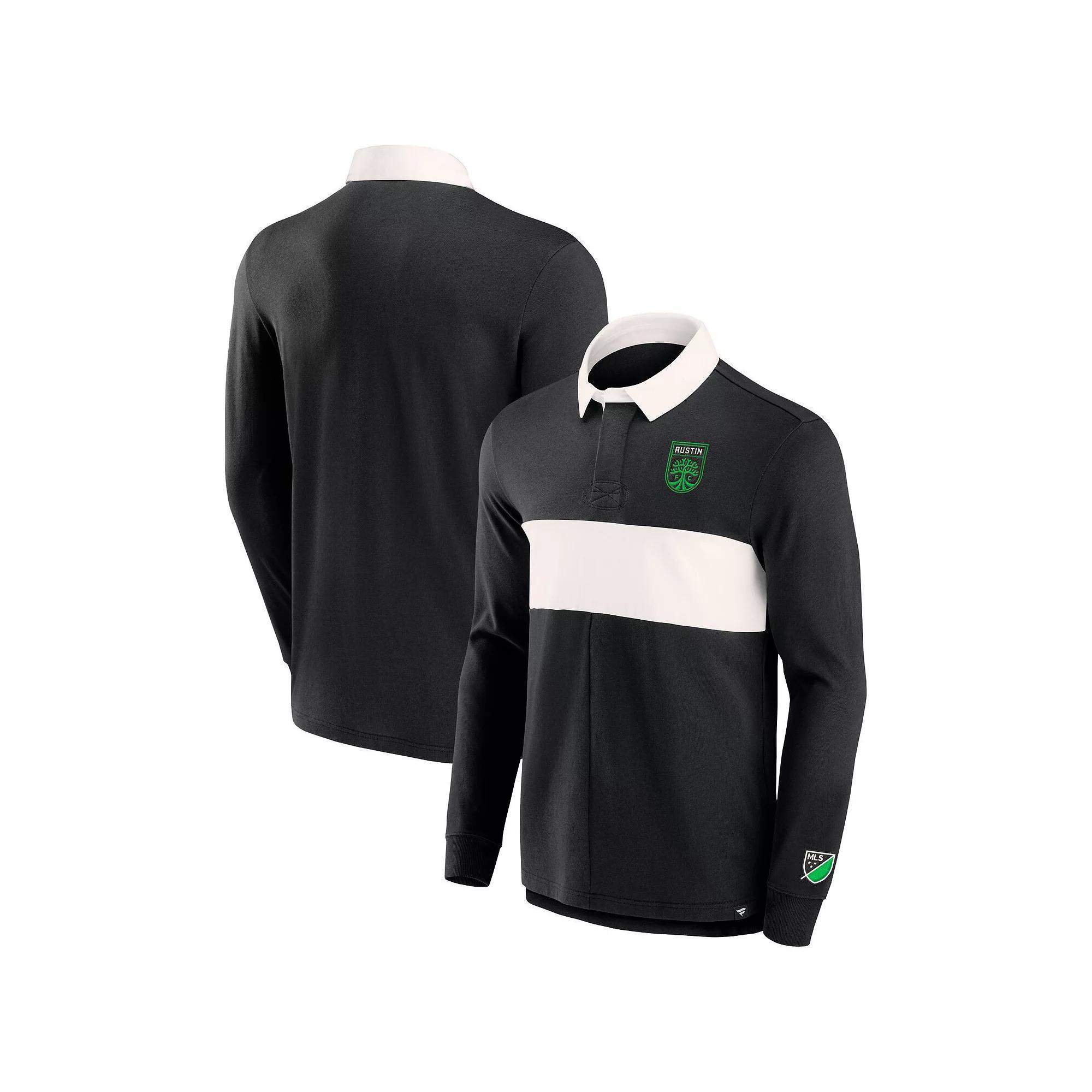 Men's Fanatics Branded Black LAFC Penalty Kick Long Sleeve Polo, Size: 2XL, Lfc Black Product Image