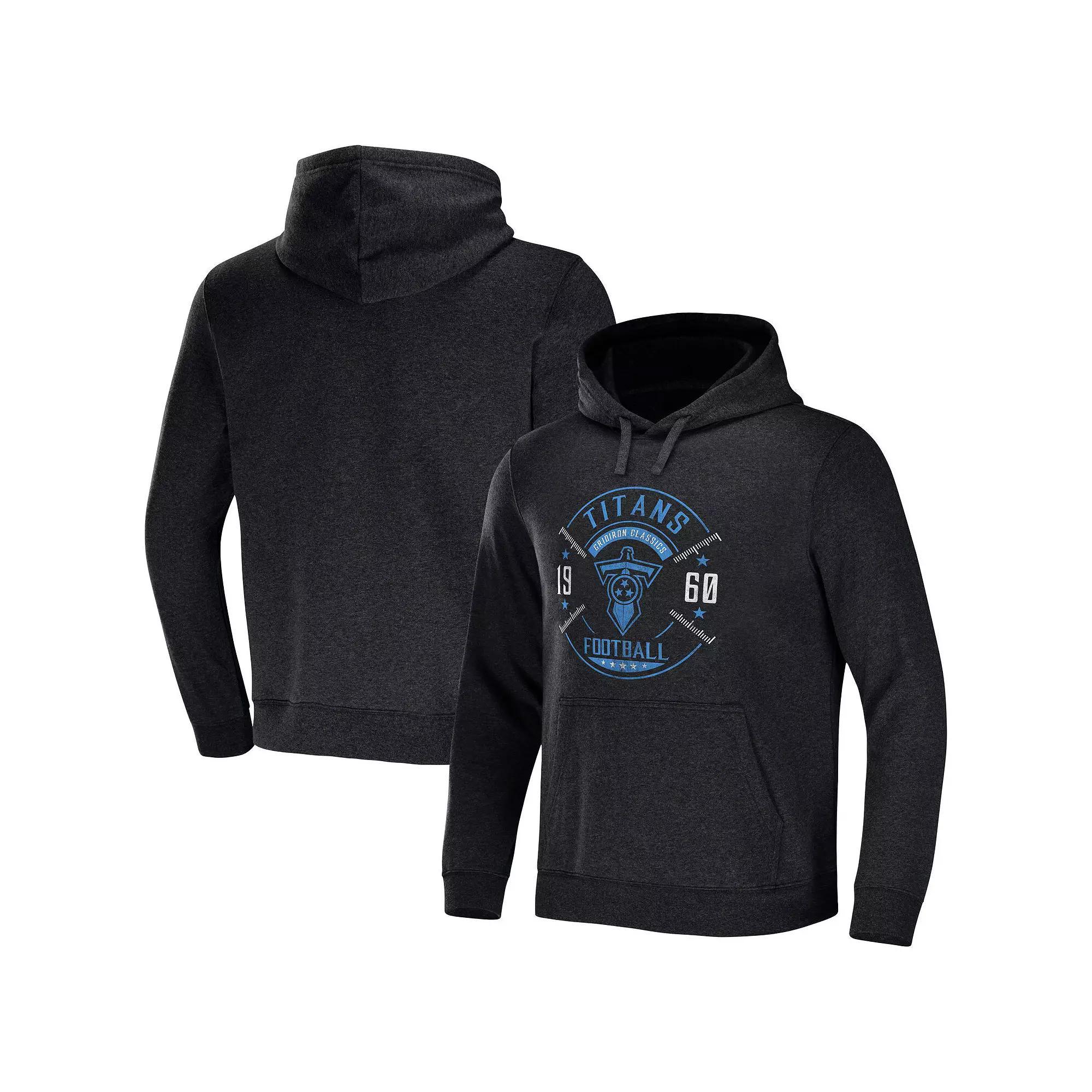 Men's NFL x Darius Rucker Collection by Fanatics Heather Charcoal Carolina Panthers Radar Pullover Hoodie, Size: 2XL Product Image