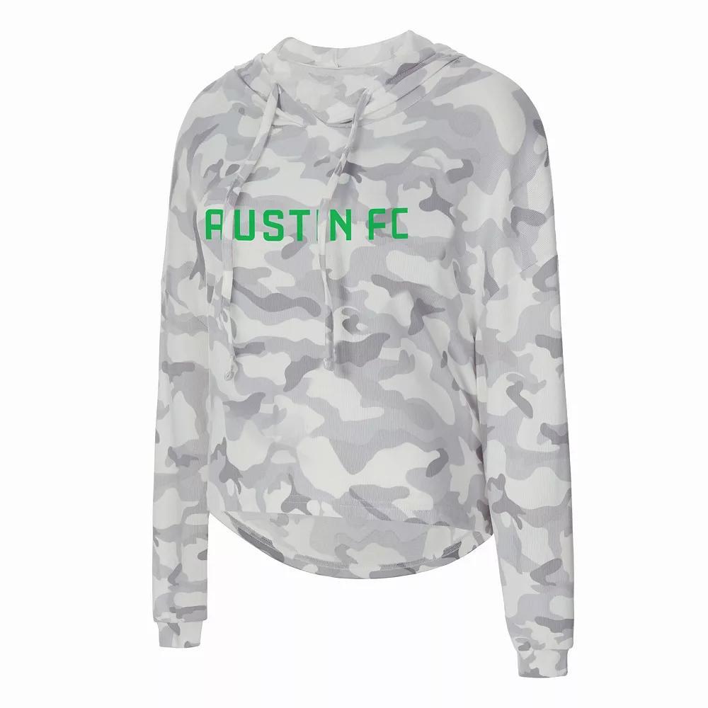 Women's Concepts Sport Gray Austin FC Composite Hoodie T-Shirt, Size: Large, Afc Grey Product Image