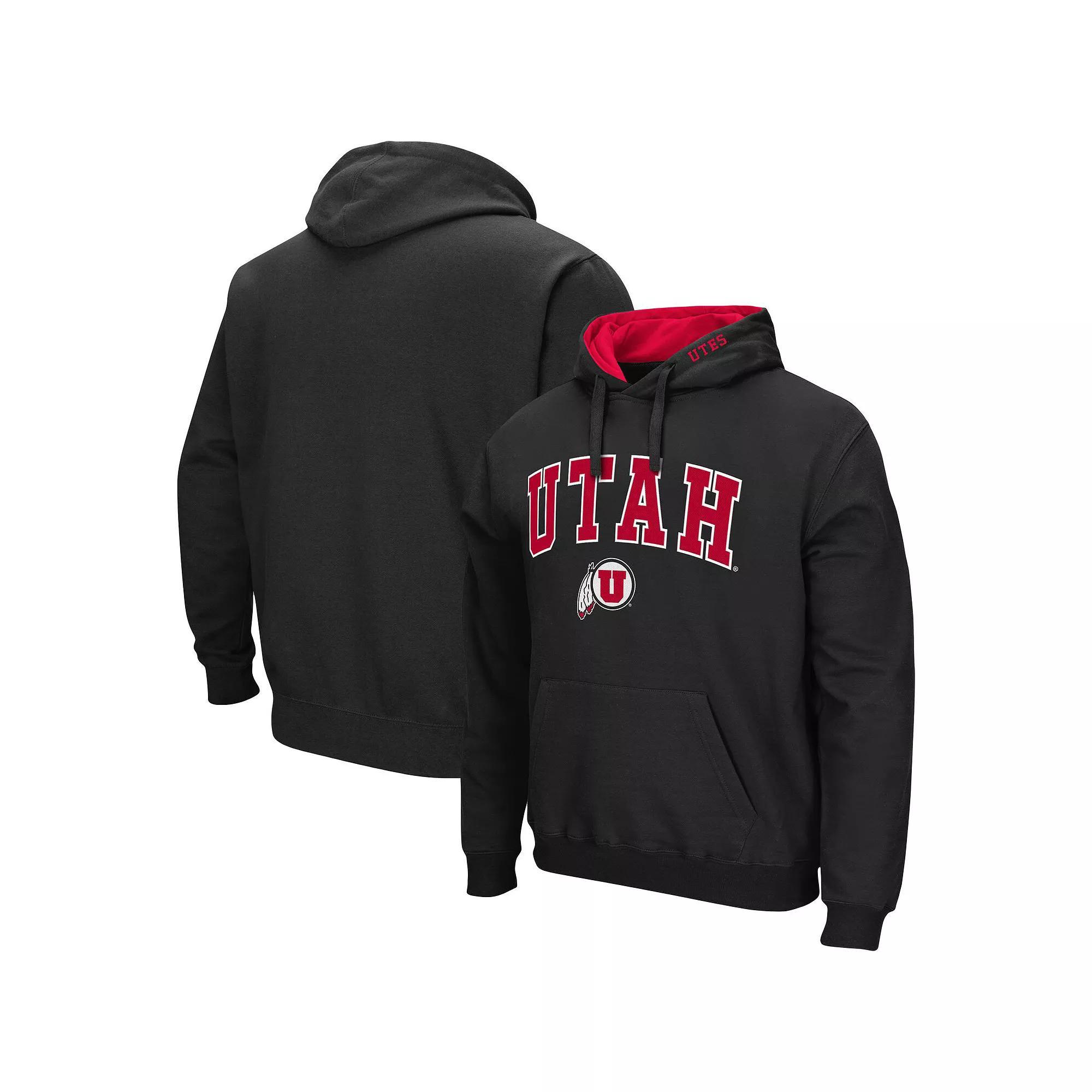 Men's Colosseum Charcoal Oklahoma State Cowboys Arch & Logo 3.0 Pullover Hoodie, Size: Medium Product Image