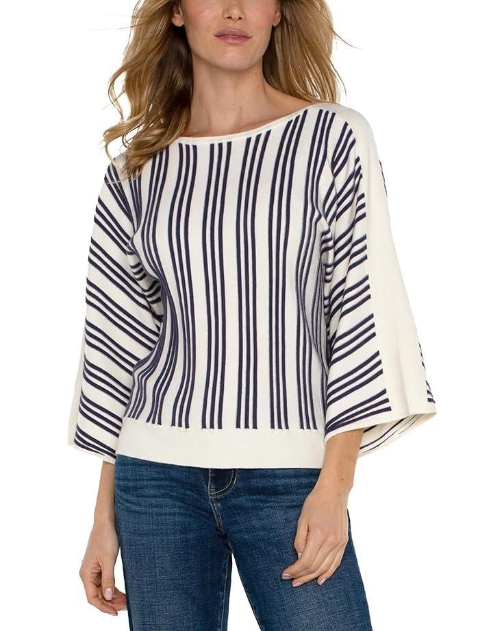 Crew Neck Knit Top With Front Twist Detail Product Image