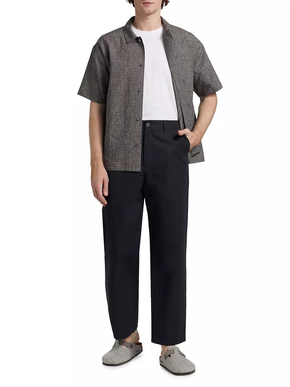 Relaxed Fit Cotton Trousers Product Image
