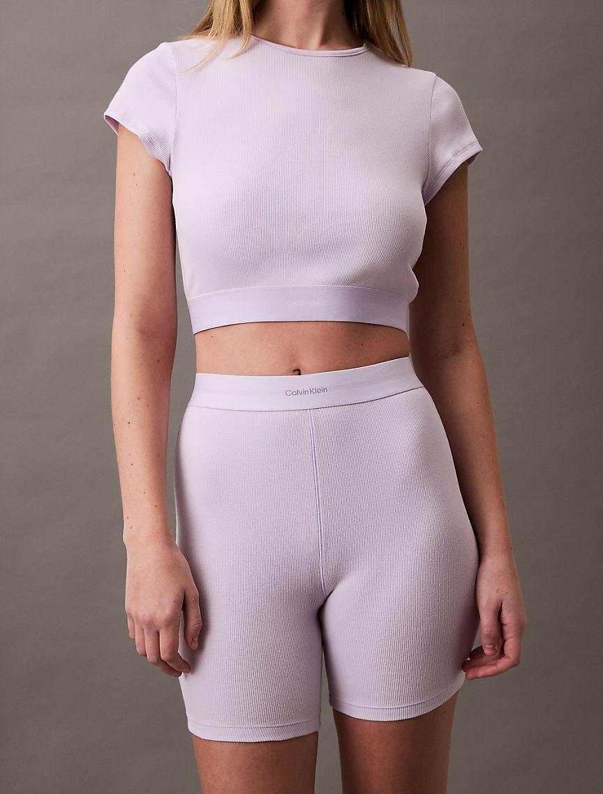 Cotton Stretch Rib Bike Shorts Product Image