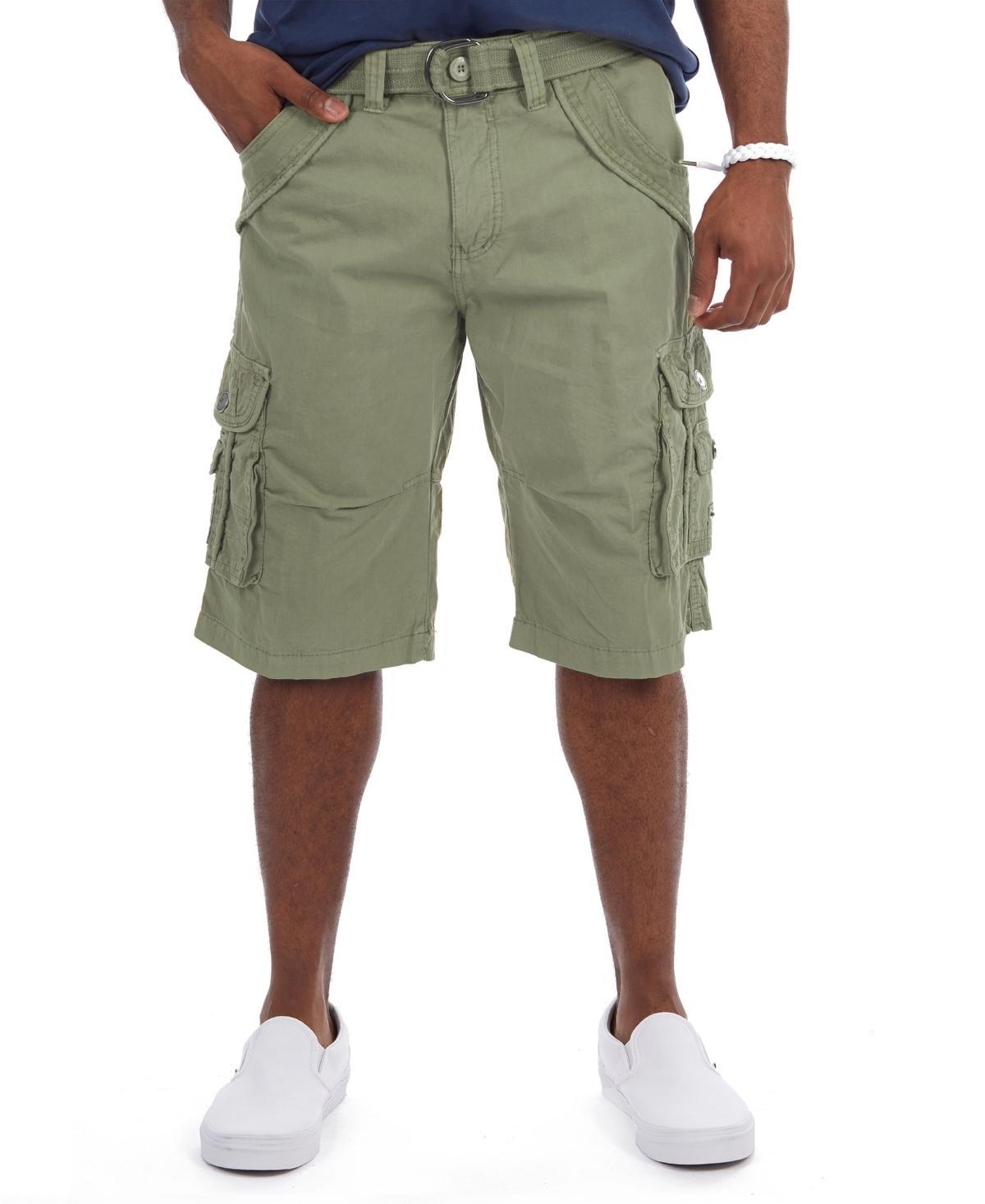 Men's Xray Belted Double-Pocket Bermuda Cargo, Size: 42, Grey Product Image