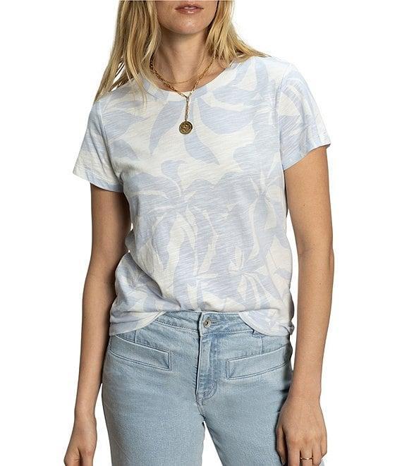 Sanctuary The Perfect Tee Crew Neck Floral Print Short Sleeve Top Product Image