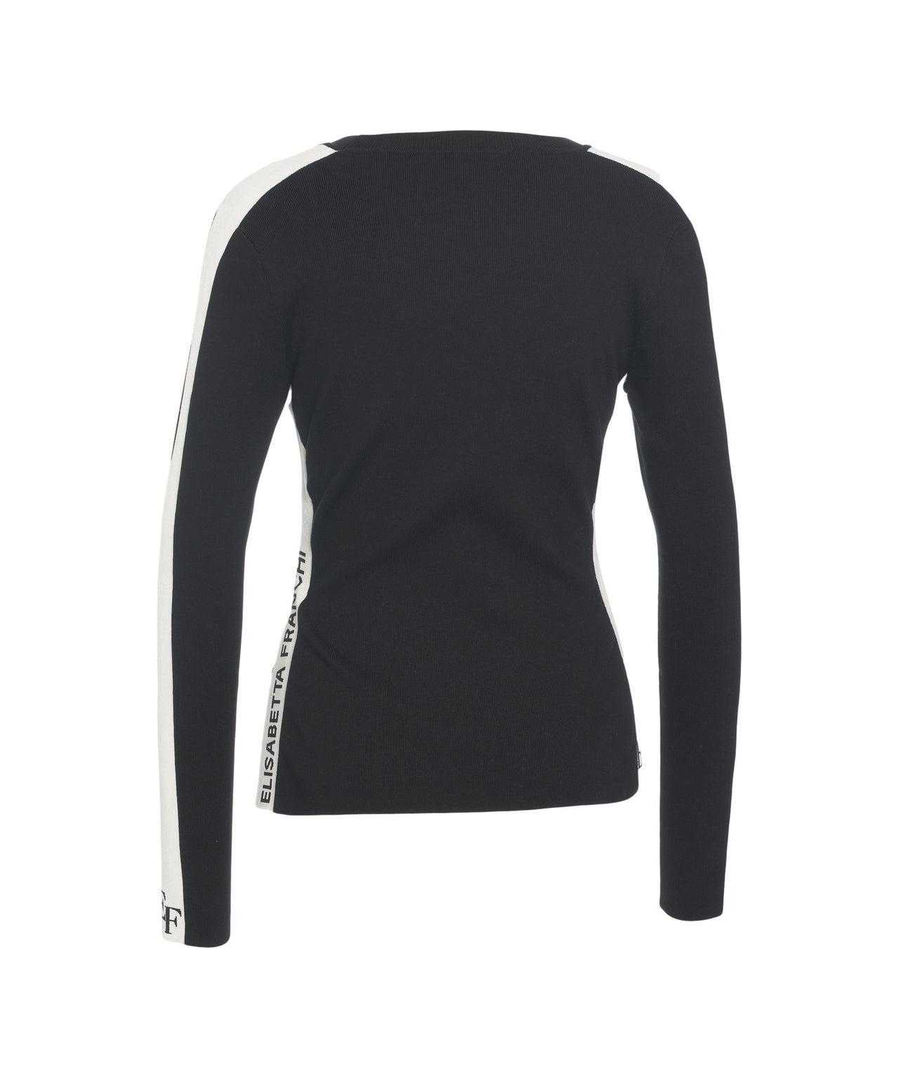 Knit top with logo details Product Image