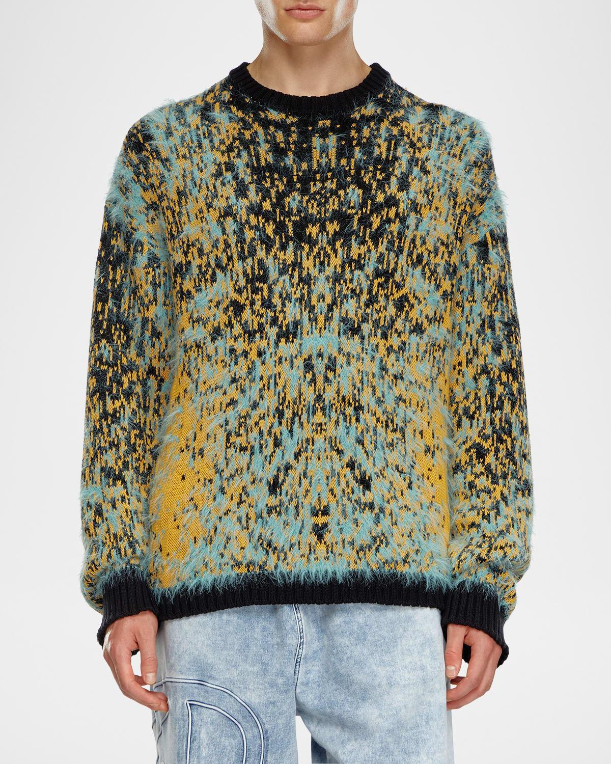 Men's K-Rain Fuzzy Jacquard Sweater Product Image