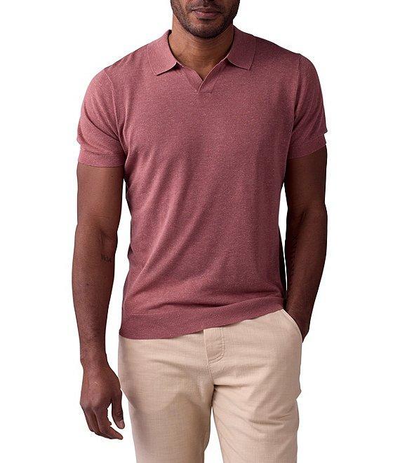 The Normal Brand Linen Blend Short Sleeve Polo Shirt Product Image