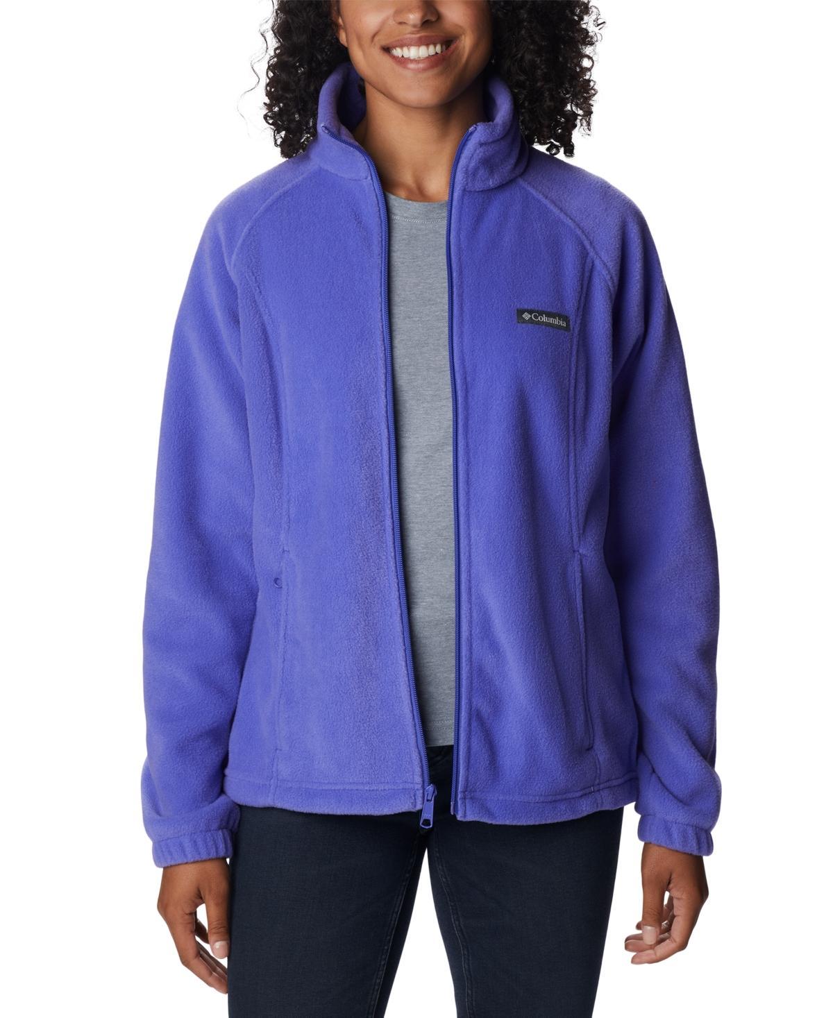 Womens Columbia Benton Springs Zip-Front Fleece Jacket Columbia Blue Product Image