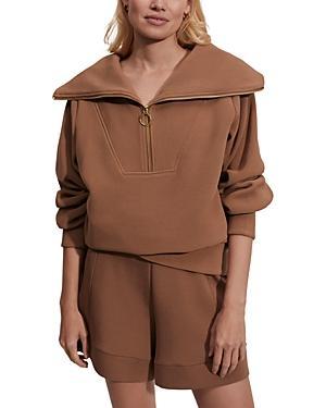 Vine Oversized 1/2-Zip Pullover Sweatshirt Product Image